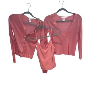 Colette Dinnigan Pink Knit Top